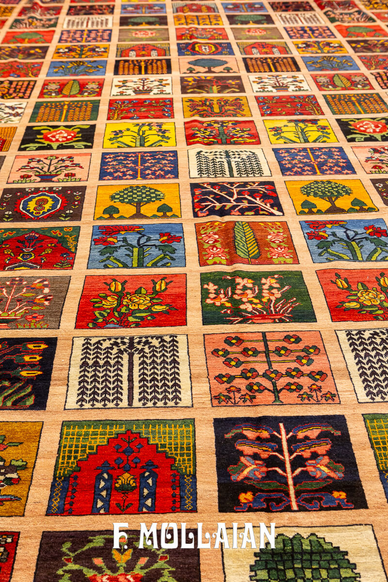 Bakhtiari Rug Very Large Garden Design n°:818996